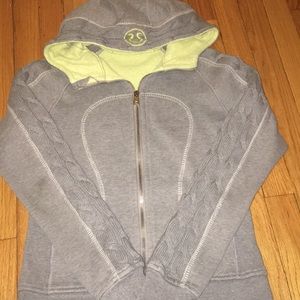 Lululemon Scuba Edition Cable Knit Zip-Up Jacket